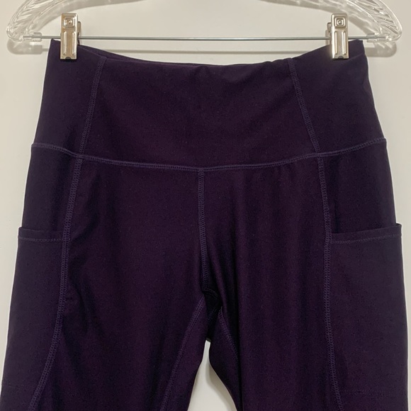 Tesla High Rise Purple Capri Leggings - Picture 6 of 8